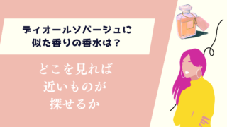 ディオールソバージュに似た香りの香水は?どこを見れば近いものが探せるか