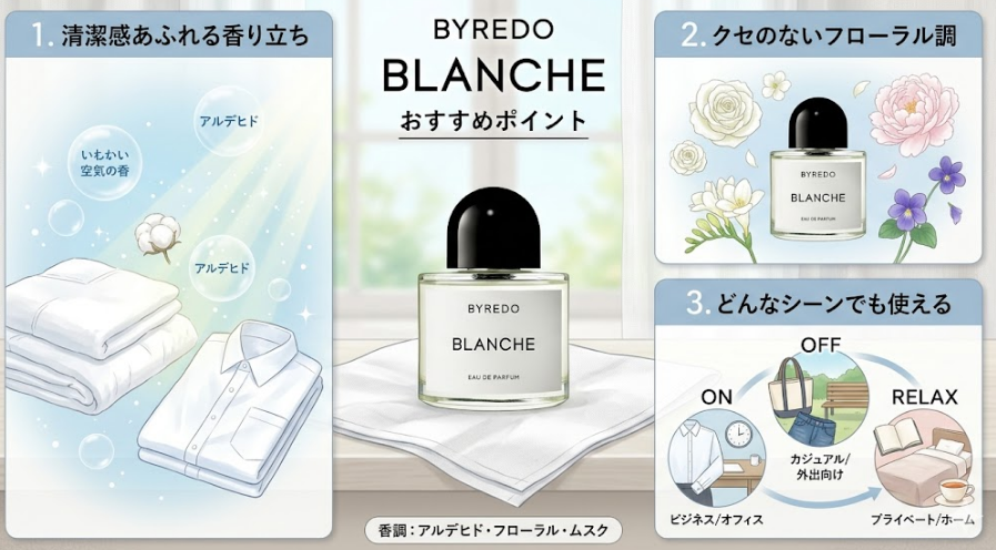 ロエベに似てる香水としてバイレードのおすすめポイント