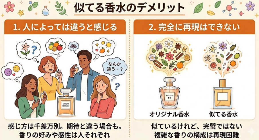 似てる香水のデメリット